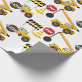 Bautransporter Geschenkpapier (Ecke)