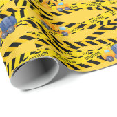 Bautransporter Geschenkpapier (Rolleneckpunkt)