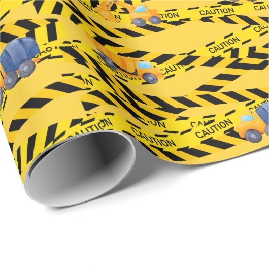 Bautransporter Geschenkpapier (Rolleneckpunkt)