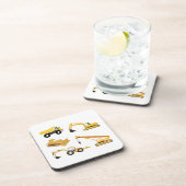 Bautransporter Getränkeuntersetzer (Rechte Seite)