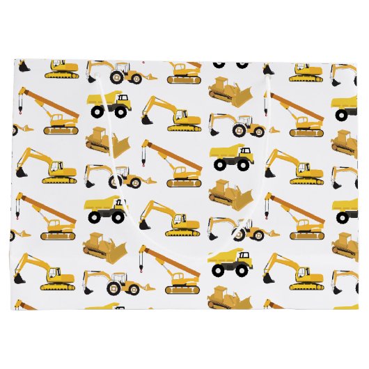 Bautransporter Große Geschenktüte (Rückseite)