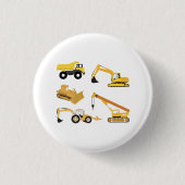 Bautransporter Kinder Button (Vorderseite)