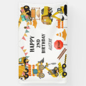 Bautransporter | KINDERGEBURTSTAG PARTY Banner (Vertikal)