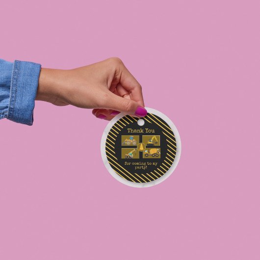 Bautransporter | KINDERGEBURTSTAG PARTY Geschenkanhänger