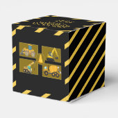 Bautransporter | KINDERGEBURTSTAG PARTY Geschenkschachtel (Rückseite)