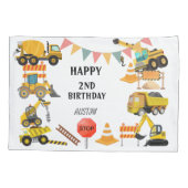 Bautransporter | KINDERGEBURTSTAG PARTY Kissenbezug (Rückseite)