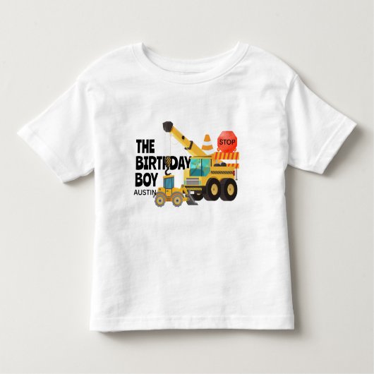 Bautransporter | KINDERGEBURTSTAG PARTY Kleinkind T-shirt (Vorderseite)