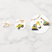 Bautransporter | KINDERGEBURTSTAG PARTY Konfetti (Rückseiten)