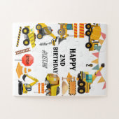 Bautransporter | KINDERGEBURTSTAG PARTY Puzzle (Horizontal)