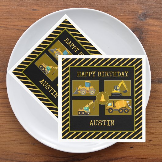 Bautransporter | KINDERGEBURTSTAG PARTY Serviette