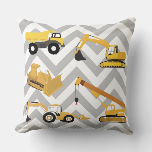 Bautransporter Kissen (Vorderseite)