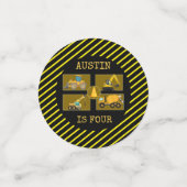 Bautransporter | Party Kindergeburtstag Konfetti (Klein Vorderseite)