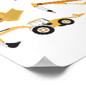 Bautransporter Poster (Ecke)