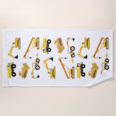 Bautransporter Strandtuch (Vorderseite)