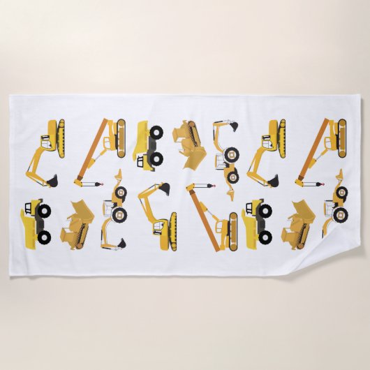 Bautransporter Strandtuch (Vorderseite)