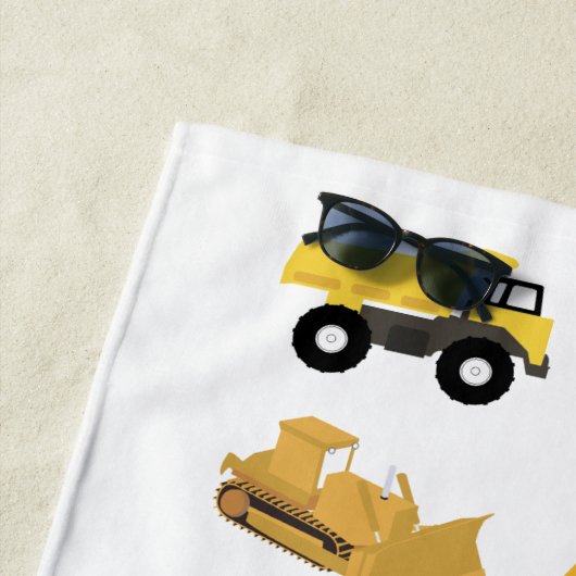 Bautransporter Strandtuch (Beispiel)