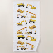 Bautransporter Strandtuch (Vorderseite)