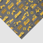 Bautransporter und -zeichen Muster Grau Seidenpapier (Ausschnitt)