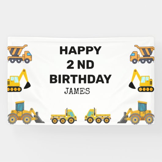 BAUTruck Geburtstagspartei Banner (Horizontal)