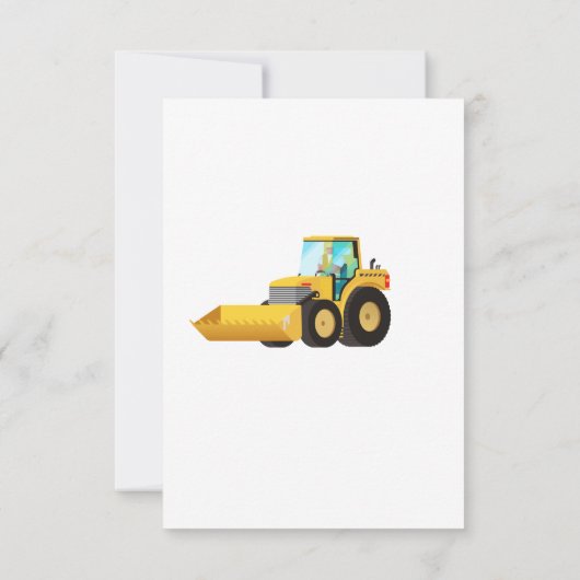 BAUTruck Geburtstagspartei Dankeskarte (Rückseite)