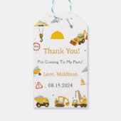 BAUTruck Geburtstagspartei Geschenkanhänger (Rückseite)