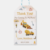 BAUTruck Geburtstagspartei Geschenkanhänger (Vorderseite)