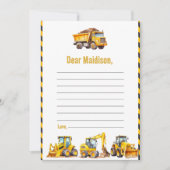 BAUTruck Geburtstagszeit Kapselnotiz Dankeskarte (Vorderseite)