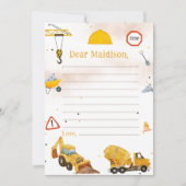 BAUTruck Geburtstagszeit Kapselnotiz Einladung (Vorderseite)