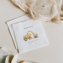 BAUTrucks BIrthday Paper Napkin Serviette