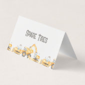 BAUTrucks Faltkarte für das Lebensmitteletikett Visitenkarten (Rückseite)