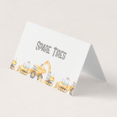 BAUTrucks Faltkarte für das Lebensmitteletikett Visitenkarten (Vorderseite)