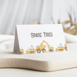 BAUTrucks Faltkarte für das Lebensmitteletikett Visitenkarten