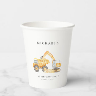 BAUTrucks Geburtstagspapiere Cups Pappbecher
