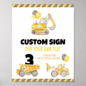 BAUTrucks - Geburtstagsparty Poster (Vorne)