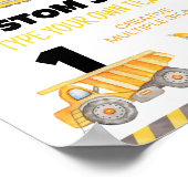 BAUTrucks - Geburtstagsparty Poster (Ecke)