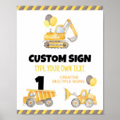 BAUTrucks - Geburtstagsparty Poster (Vorne)