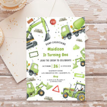 BAUTrucks Thema Geburtstagsparty