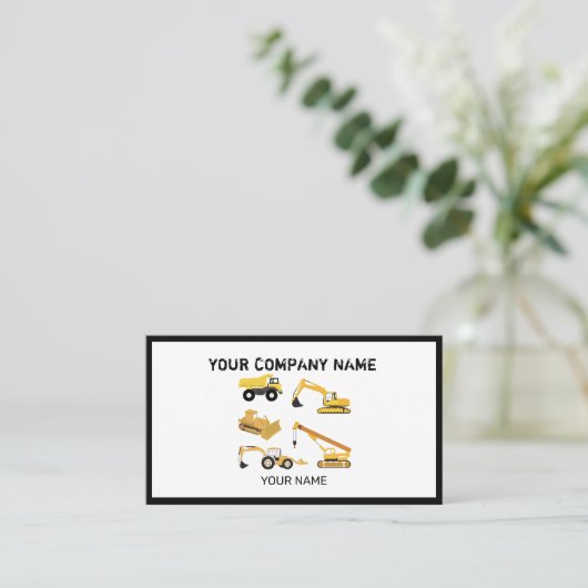 BAUTrucks - Visitenkarte (Stehend Vorderseite)