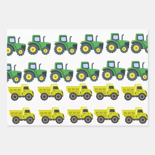 BAUTÜR - Geburtstagskopfblätter Geschenkpapier Set (Vorderseite 2)