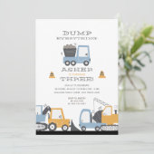 BAUTÜR Thema Geburtstagsparty Einladung (Stehend Vorderseite)