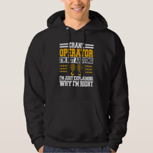 Bauturm für Krananlagen Hoodie