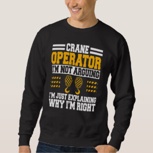 Bauturm für Krananlagen Sweatshirt
