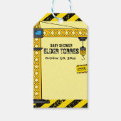 Bauturmkrane Kinderdusche Geschenkanhänger (Vorderseite)