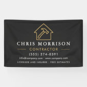 Bauunternehmen Black Gold Banner (Horizontal)