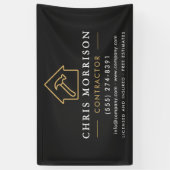 Bauunternehmen Black Gold Banner (Vertikal)