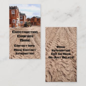 Bauunternehmen-Visitenkarte Visitenkarte (Vorne/Hinten)