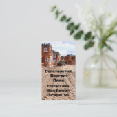 Bauunternehmen-Visitenkarte Visitenkarte (Stehend Vorderseite)