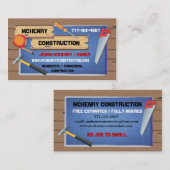Bauunternehmen-Visitenkarten Visitenkarte (Vorne/Hinten)