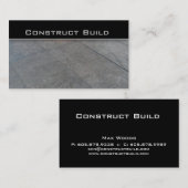 Bauunternehmer-Fahrstraße-Visitenkarte 2 Visitenkarte (Vorne/Hinten)