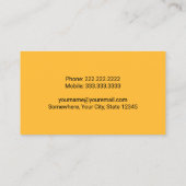 Bauunternehmer für Pflanze Visitenkarte (Rückseite)